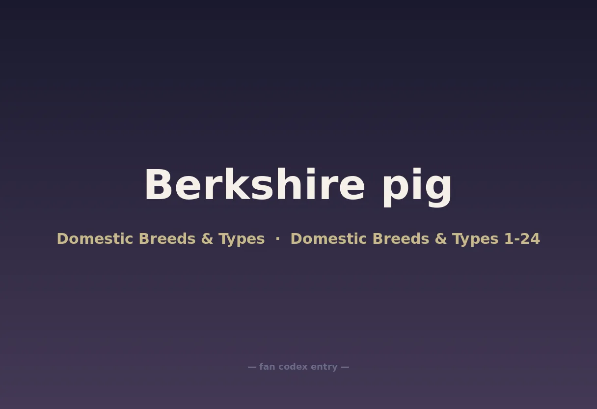 Berkshire pig
